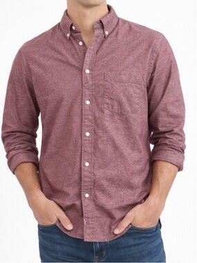 Goodfellow & Co Burgundy Button-Down Shirt – Size L